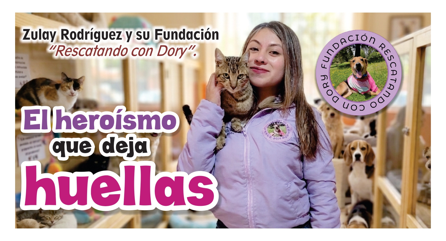 Zulay Rodríguez y su Fundación “Rescatando con Dory”.